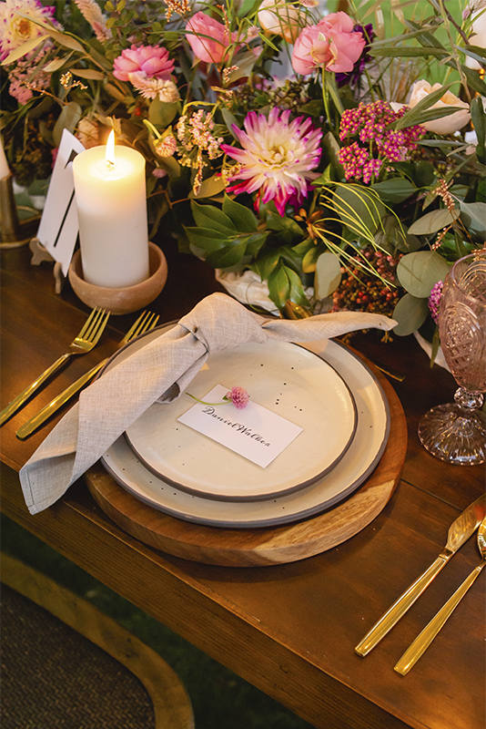 Decoración y mobiliario para boda